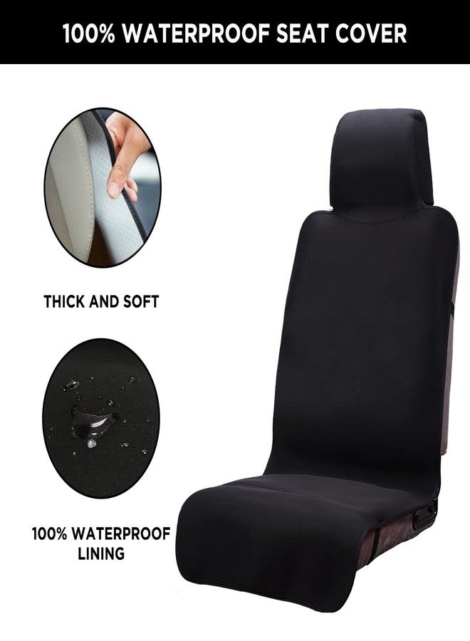 DREAMANIA Waterproof Seat Cover, Upgraded Sweat Carseat Protector, Perfect for Universal Anti-Slip Car Truck SUV Seat, Ideal for Surfing Yoga Gym Workout, Black - Image 2