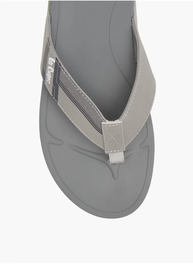 Lee Cooper Mens Logo Print Slip-On Flip Flops