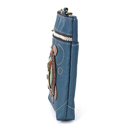 CHALA Crossbody RFID Cell Phone Purse - Women Nylon/Faux Leather Multicolor Handbag with Adjustable Strap Venture - Turtle - turquoise - Image 3