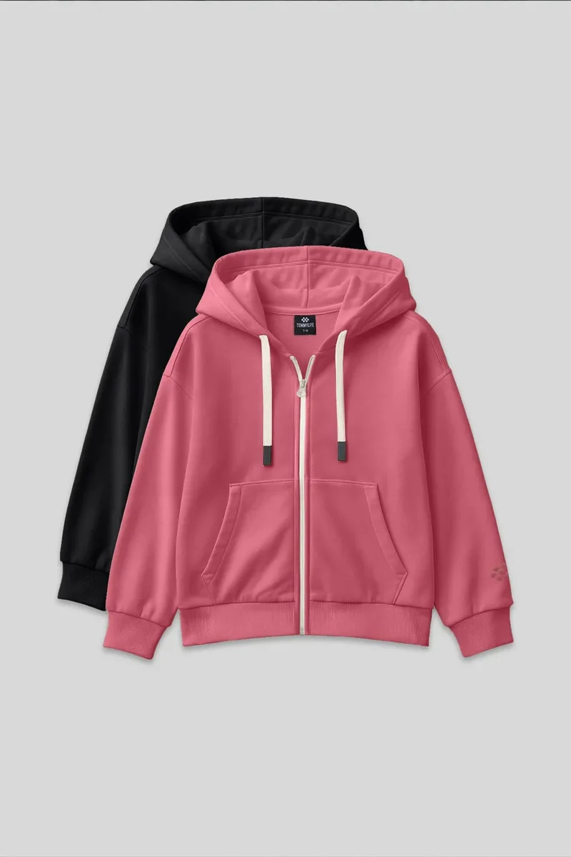 TOMMY Youth Unisex Hooded Zipper Sweatshirt