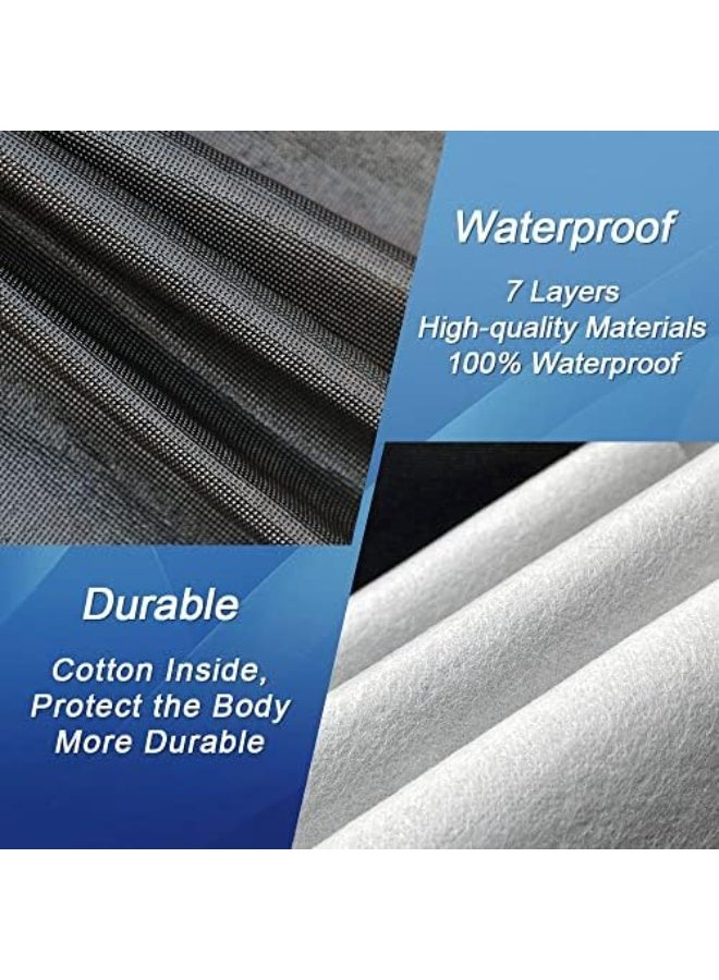 6 Layer SUV Vehicle Cover, Water Resistant Windproof Outdoor Full Cover for Sun Rain Dust Snow and UV Protection - Image 5