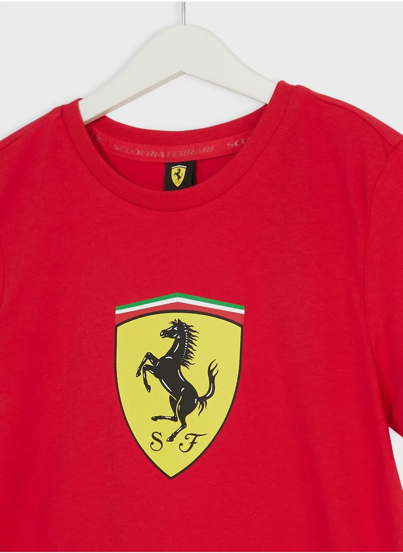 PUMA Kids Ferrari Race Big Shield T-Shirt