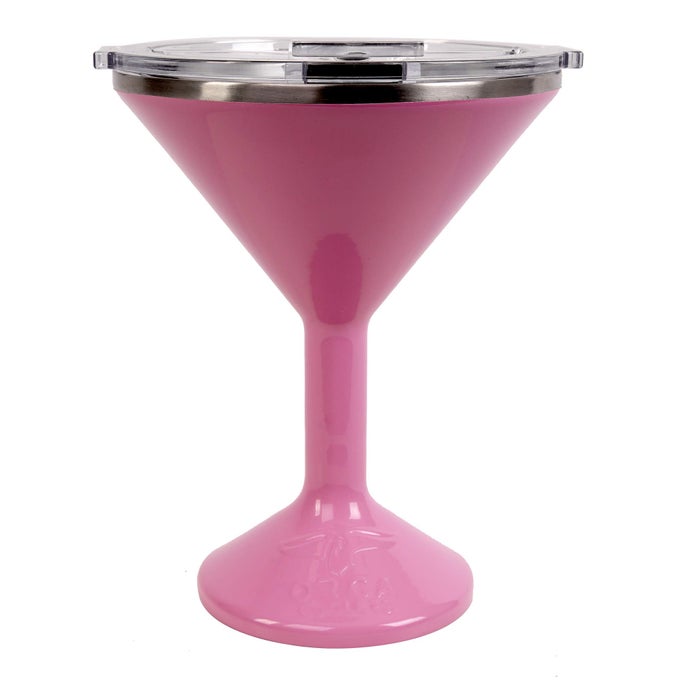 TINI 13OZ STAINLESS STEEL MARTINI GLASS TEMPERATURE INSULATED TUMBLER FOR EVERY OUTDOOR PICNIC POOLSIDE BEACH PATIO PARTY DUSTY ROSE