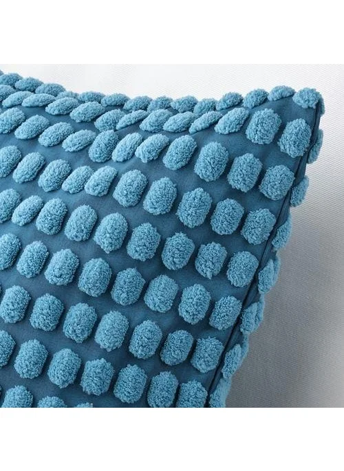 أيكيا Throw Pillow Cover Blue Color Meridyendukkan 65X65 cm Polka Dot Themed Home Textile
