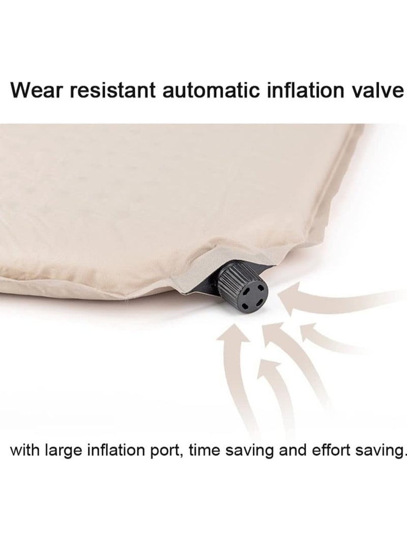 Generic - Automatic Inflatable Mattress Sleeping Mat Camping Moisture-Proof Mat Outdoor Camping Air Mattress Bed Tent Floor Mat Inflatable Pillow Suitable for Indoor and Outdoor Use (Single Mattress) - Image 1