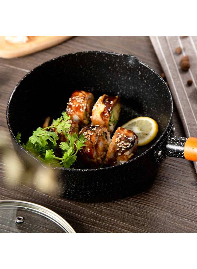 All-round Quanshi Covered Snow Pan, Maifanshi Small Milk Pot, Single-serving Noodle Pot, Soup Pot, Baby Food Pot, Porridge Pot, Hot Pot, 20cm - Image 5