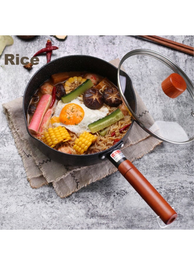 All-round Quanshi Covered Snow Pan, Maifanshi Small Milk Pot, Single-serving Noodle Pot, Soup Pot, Baby Food Pot, Porridge Pot, Hot Pot, 20cm - Image 1