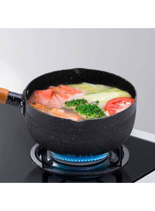 All-round Quanshi Covered Snow Pan, Maifanshi Small Milk Pot, Single-serving Noodle Pot, Soup Pot, Baby Food Pot, Porridge Pot, Hot Pot, 20cm - Image 4