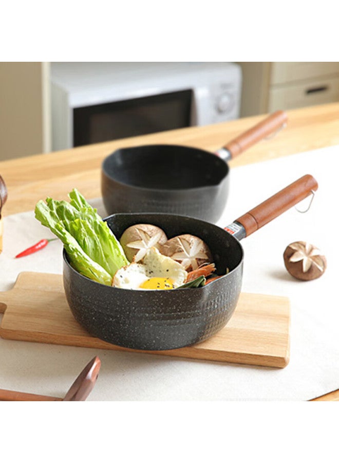 All-round Quanshi Covered Snow Pan, Maifanshi Small Milk Pot, Single-serving Noodle Pot, Soup Pot, Baby Food Pot, Porridge Pot, Hot Pot, 20cm - Image 2