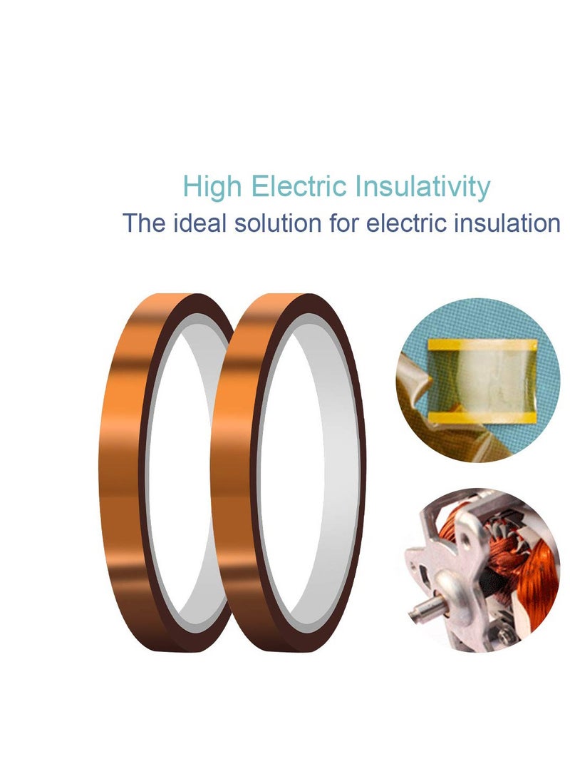 SYOSI High Temp Tape, Heat Resistant Tape Polyimide Masking Tape Kapton Tape for Masking, Soldering, Powder Coating, Sublimation and Insulating Circuit Boards  - Image 5