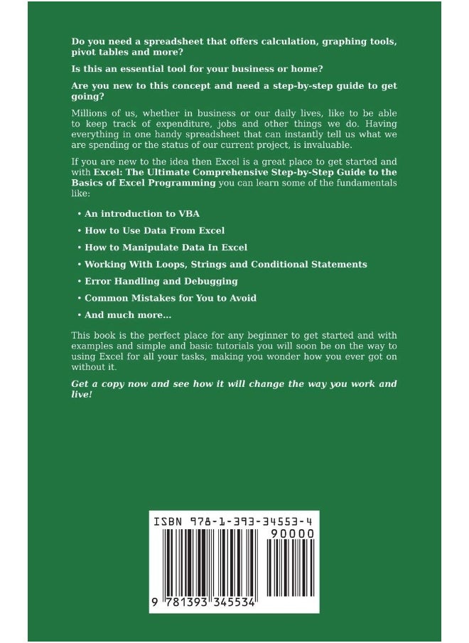 Excel: The Ultimate Comprehensive Step-By-Step Guide to the Basics of Excel Programming  - Image 2