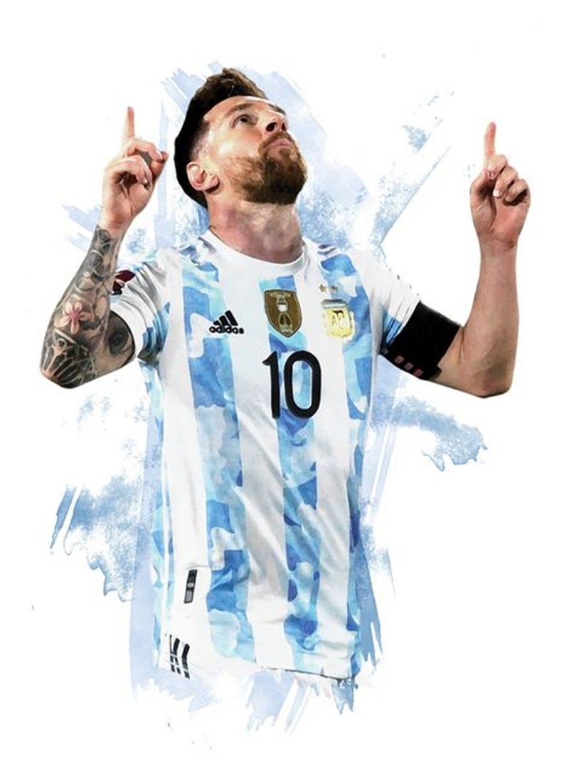 منخفض ملصق فني جداري لديكور المنزل بدون إطار 21×30 سم