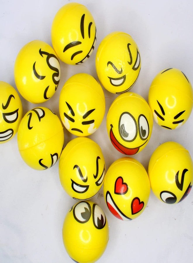 Glan Soft Smiley Face Emoji Balls for Kids Baby Toddlers Childrens Boys and Girls Playing Fun Set of 6Multicolor (Model-5) - Image 5