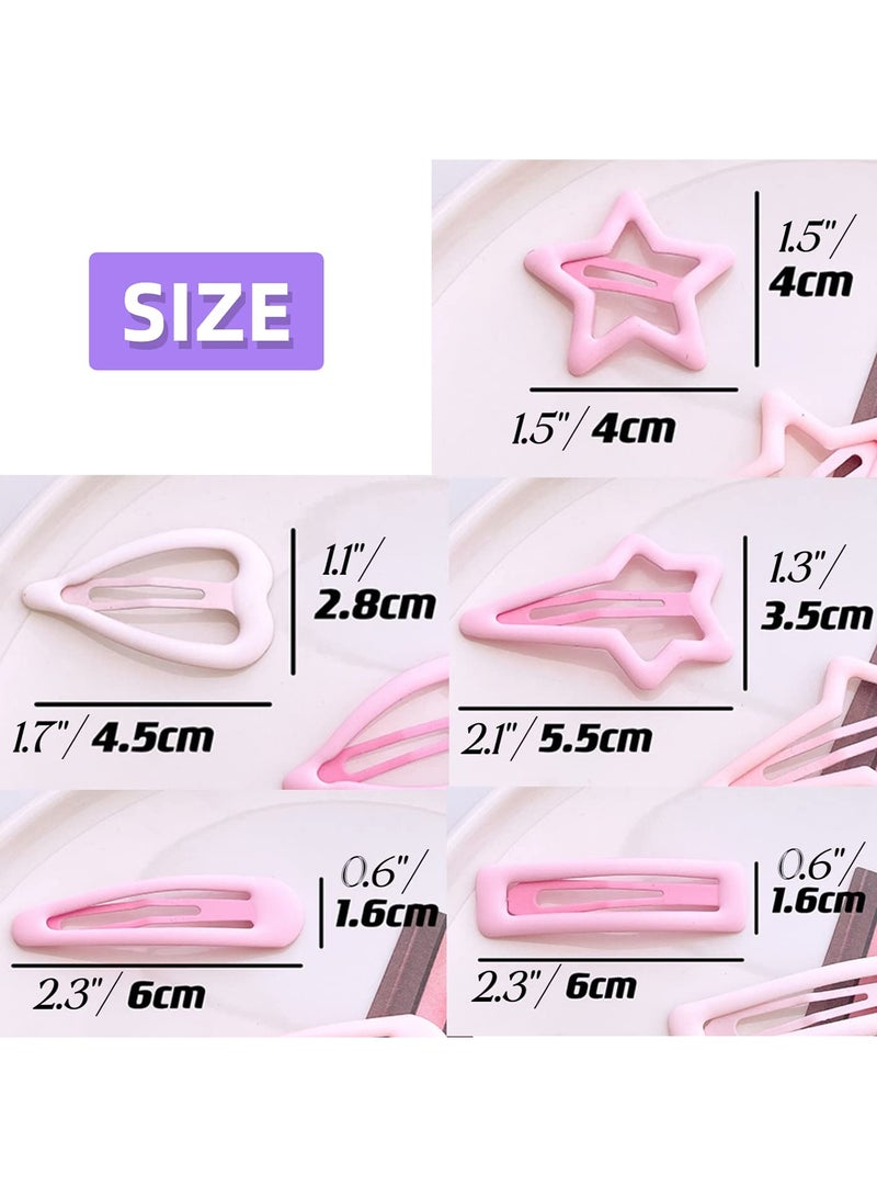 COOBOS 15 Pcs Girls Hair Clips Set, Cute Snap Hair Clips for Kids, Anti Slip Hair Barrettes for Toddlers and Girls, Colorful Hair Accessories for Daily Wear, Party and Gifts - Image 5