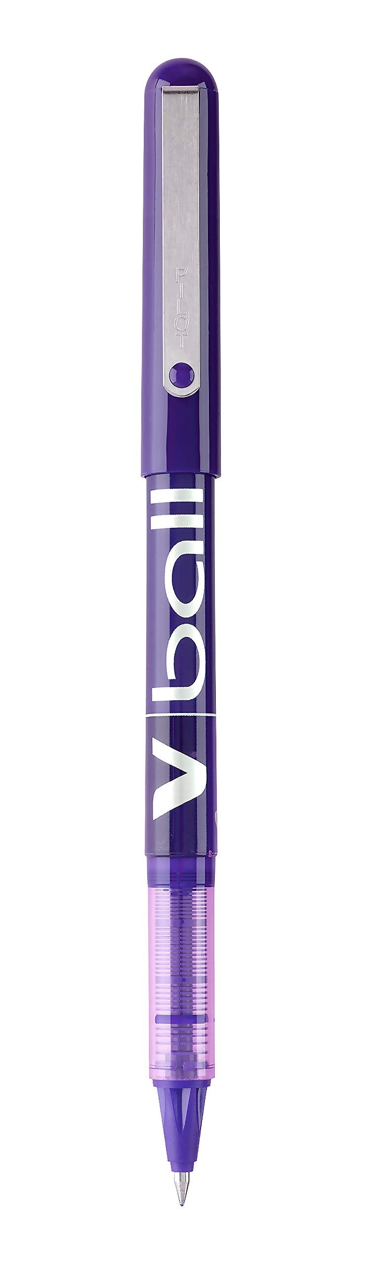 Pilot VBall Liquid Ink Rolling Ball Stick Pens, Extra Fine Point, Purple Ink, 12-Pack (35210) - Image 3