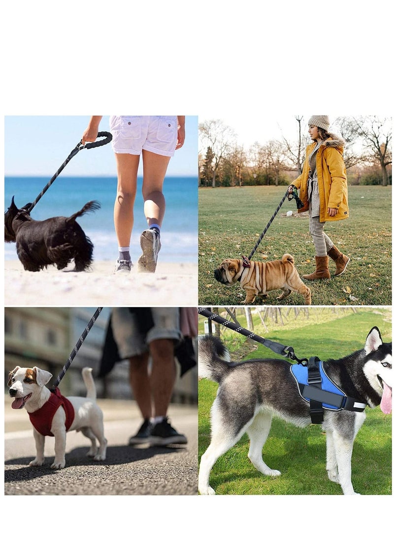 SYOSI - Rope Dog Lead 5FT Durable Rope Twist Lead with Soft Padded Handle and High Reflective Threads for Small Medium and Large Dogs - Image 1