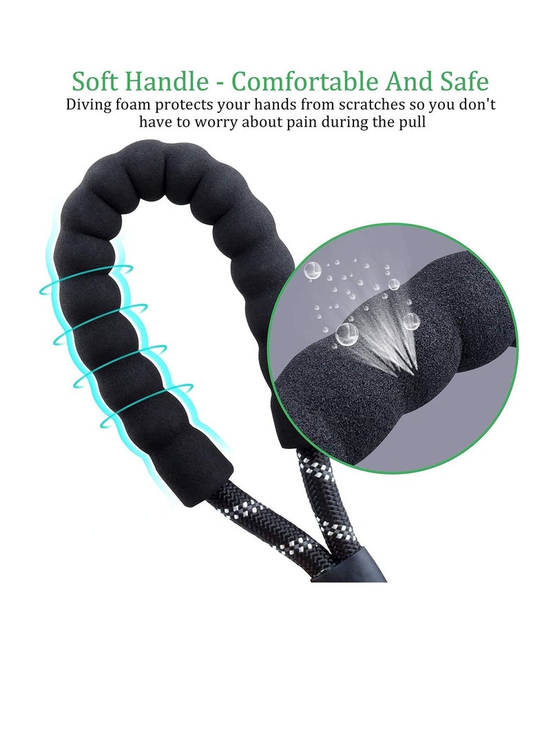 SYOSI - Rope Dog Lead 5FT Durable Rope Twist Lead with Soft Padded Handle and High Reflective Threads for Small Medium and Large Dogs - Image 1