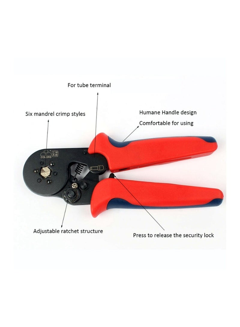 End Sleeves Ferrule Crimping Tools HSC8 6 4A SelfAdjustable AWG 23 7 0 25 10mm2 Square Ratcheting Wire Crimping Plier  - Image 4