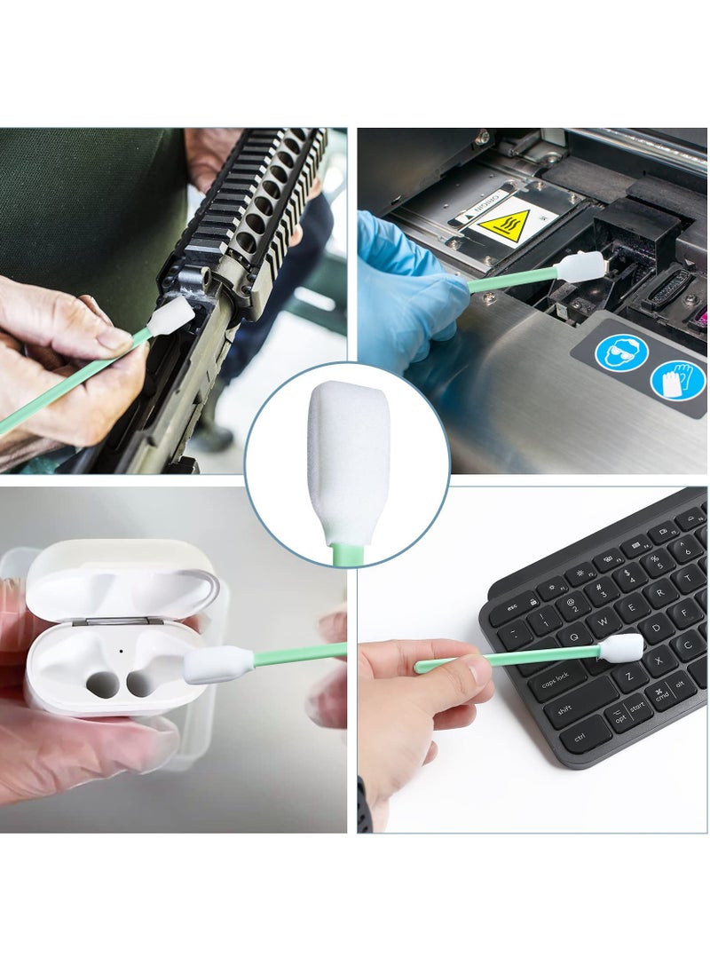 SYOSI - SYOSI Foam Cleaning Swabs, Lint-Free Foam Swabs Foam Tips Sponge Stick for Inkjet Printer, Camera, Optical Lens, and Electronics (100pcs) - Image 1