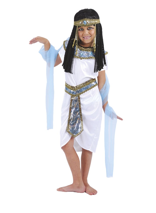 Ciao زي الأميرة المصرية للأطفال LARGE | زي الملكة كليوباترا من مصر القديمة | فستان تنكري للبنات في عيد الهالوين، الكرنفالات ومسرحيات المدرسة - Image 1