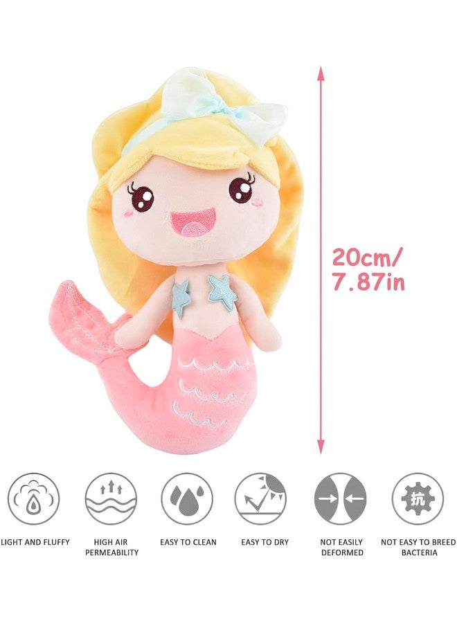 ميمو لعبة ميمو حورية البحر الناعمة، دمى للبنات، ألعاب محشوة، لعبة ناعمة، دمى للبنات، ألعاب أطفال، لعبة ناعمة للأطفال للبنات (خوخي 20 سم) - Image 2