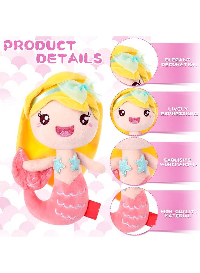 ميمو لعبة ميمو حورية البحر الناعمة، دمى للبنات، ألعاب محشوة، لعبة ناعمة، دمى للبنات، ألعاب أطفال، لعبة ناعمة للأطفال للبنات (خوخي 20 سم) - Image 4