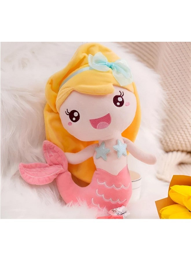 ميمو لعبة ميمو حورية البحر الناعمة، دمى للبنات، ألعاب محشوة، لعبة ناعمة، دمى للبنات، ألعاب أطفال، لعبة ناعمة للأطفال للبنات (خوخي 20 سم) - Image 1