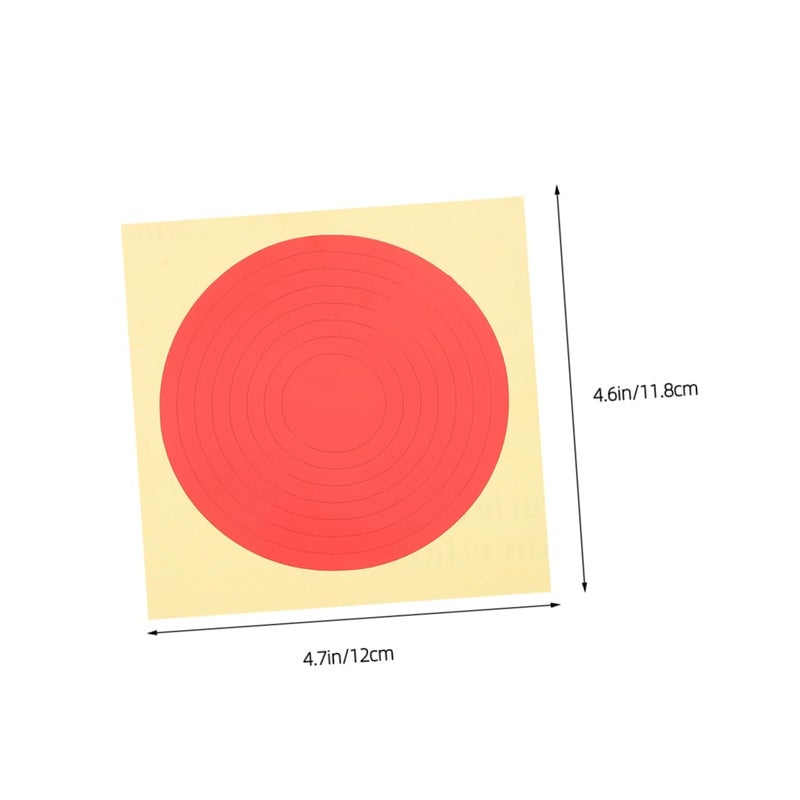 6 Sheets High Visibility Reflective Pressure Gauge Decal Labels Circle Identification Stickers - Image 3