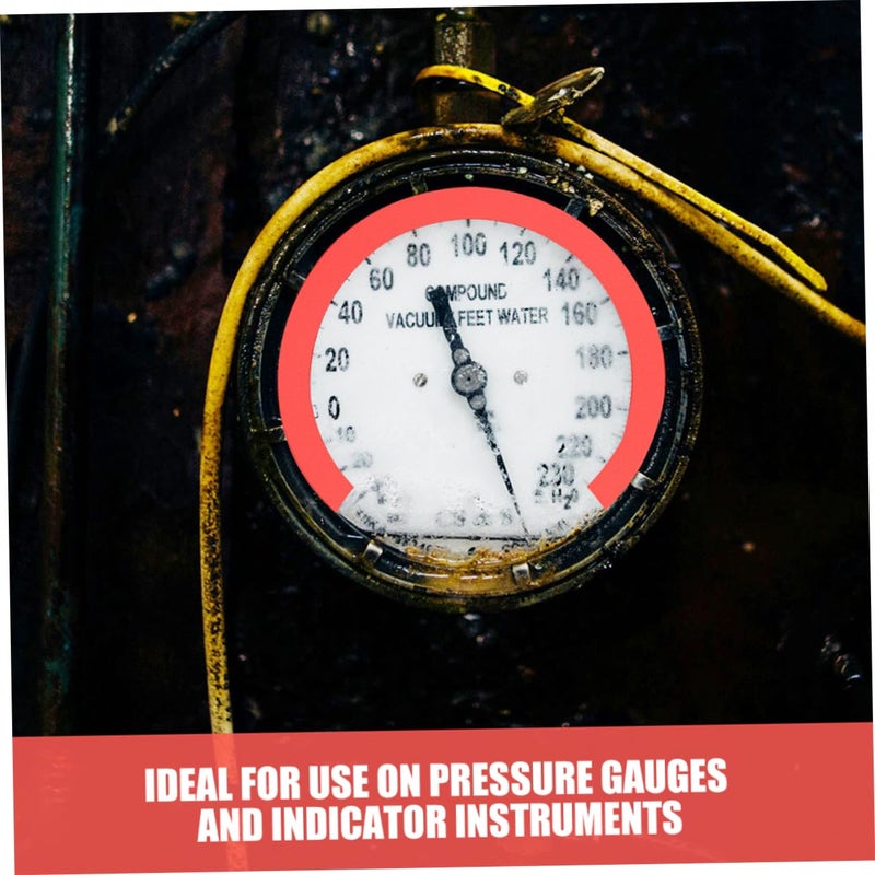 6 Sheets High Visibility Reflective Pressure Gauge Decal Labels Circle Identification Stickers - Image 4