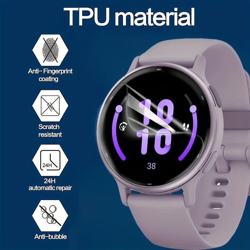 Pack Of 3 Compatible TPU Soft Film For Garmin Vivoactive 4s - Image 5