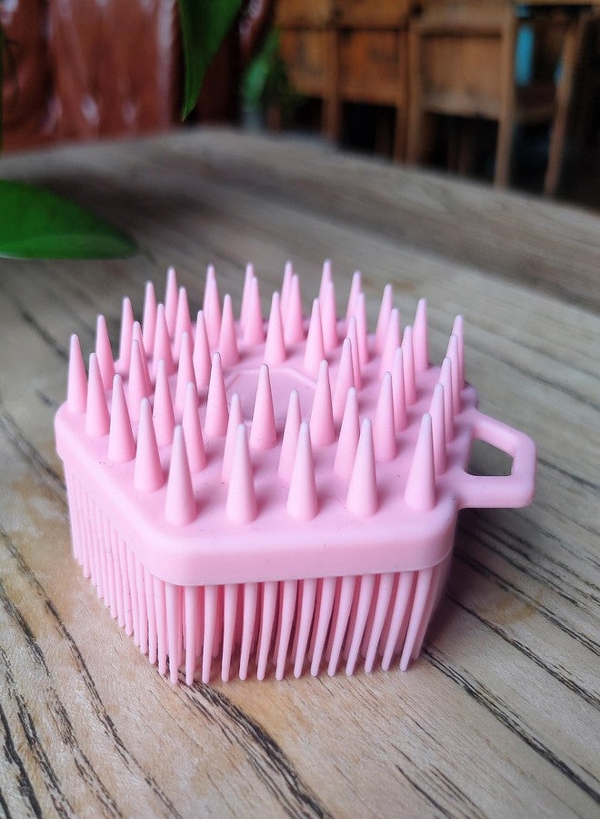 penepico Premium Sensory Brush for Kids or Autism,Soft Silicone Body Scrubber,2 in 1 Sensory Room Occupational Therapy Sensory Brushes,Silicone Loofah,Pets Shower Brush Bath Brush Shampoo Brush（Hexagon-Pink） - Image 5