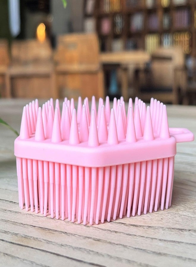 penepico Premium Sensory Brush for Kids or Autism,Soft Silicone Body Scrubber,2 in 1 Sensory Room Occupational Therapy Sensory Brushes,Silicone Loofah,Pets Shower Brush Bath Brush Shampoo Brush（Hexagon-Pink） - Image 1