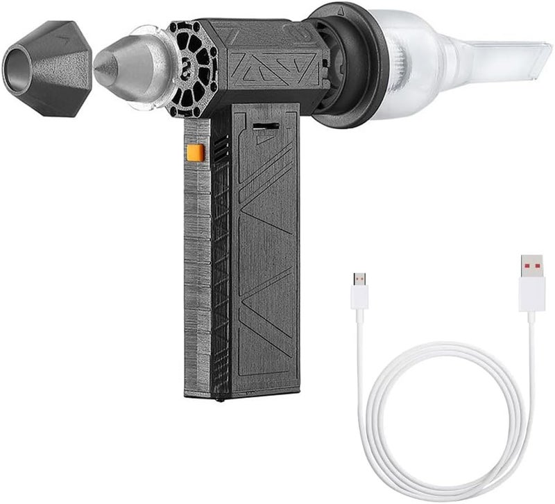 Eacam Jet Dry Blower, Super Jet Fan Blower 130000 RPM, Portable Mini Jet Blower with 3 Adjustable Speeds, Cordless Air Blower Car Dryer Type-C Rechargeable for Car, Computer, Keyboard, Lens - Image 1