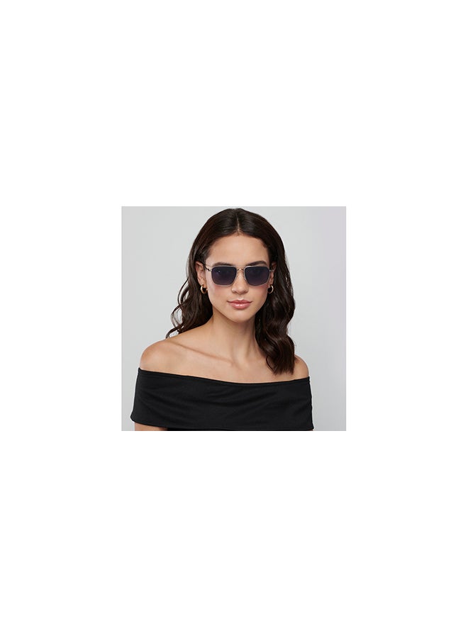 VINCENT CHASE Unisex Vintage Full Rim Square Polarized & UV Protected Sunglasses For Men & Women VC S13115 - 52mm - Grey - Image 3