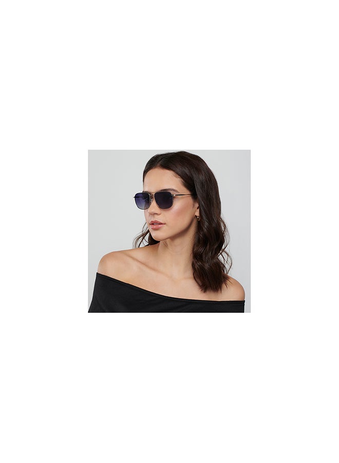 VINCENT CHASE Unisex Vintage Full Rim Square Polarized & UV Protected Sunglasses For Men & Women VC S13115 - 52mm - Grey - Image 4