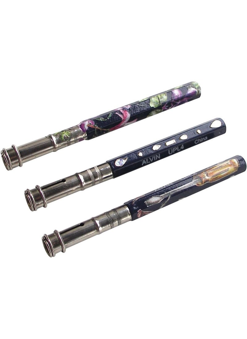 Alvin Alvin UPL4 Universal Pencil Lengthener in Blue Enamel Barrel Fits Most Standard Wood Pencils Simply Insert the Pen and Extend its Life with This Musthave Tool Blistercarded  - Image 4