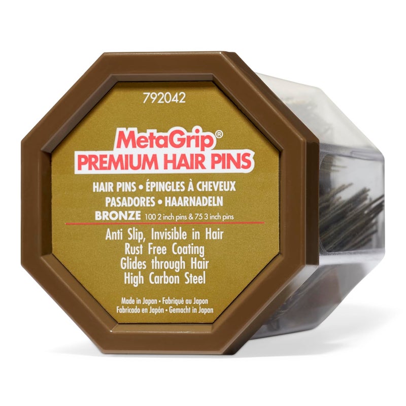 MetaGrip MetaGrip Premium Bronze Hair Pins 175 Count Pack of 1