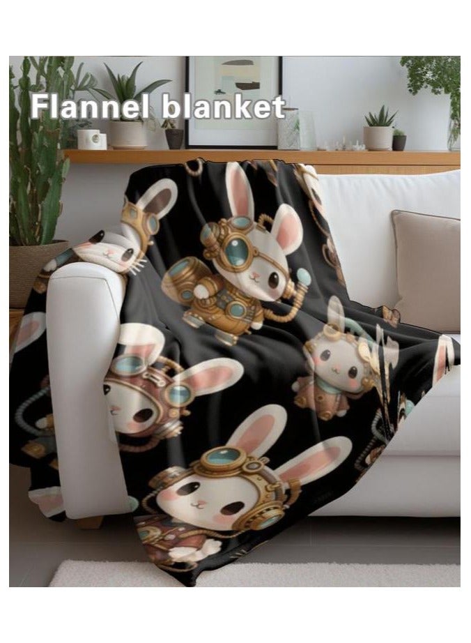 general Flannel thin blanket (warm and comfortable, suitable for sleep, gaming, dust removal and sandproof) 150cm*200cm - 852 - Image 1