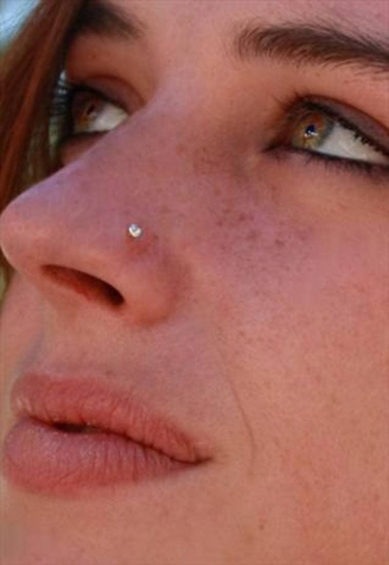 MODRSA Faux Nose Ring non piercing Noes Ring Stud 3mm - Image 4