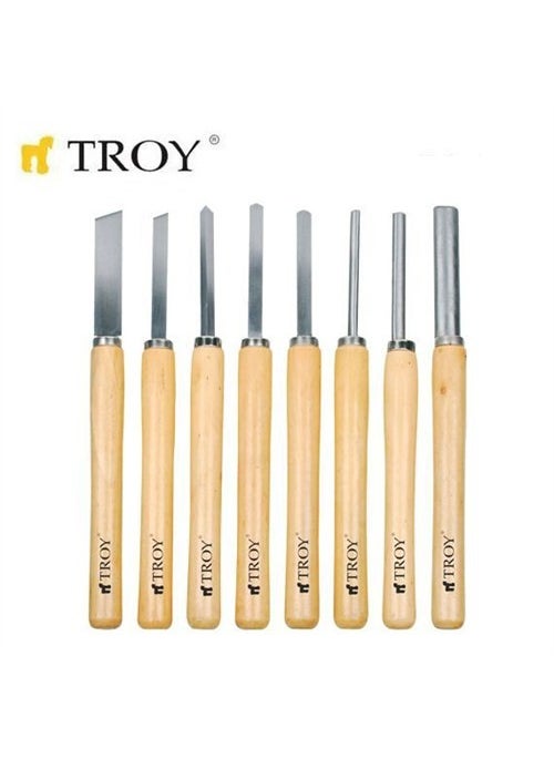 Troy 25008 Wood Lathe Knife Set (8 Pieces)  - Image 1