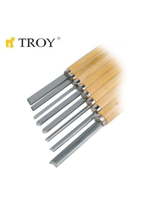 Troy 25008 Wood Lathe Knife Set (8 Pieces)  - Image 2