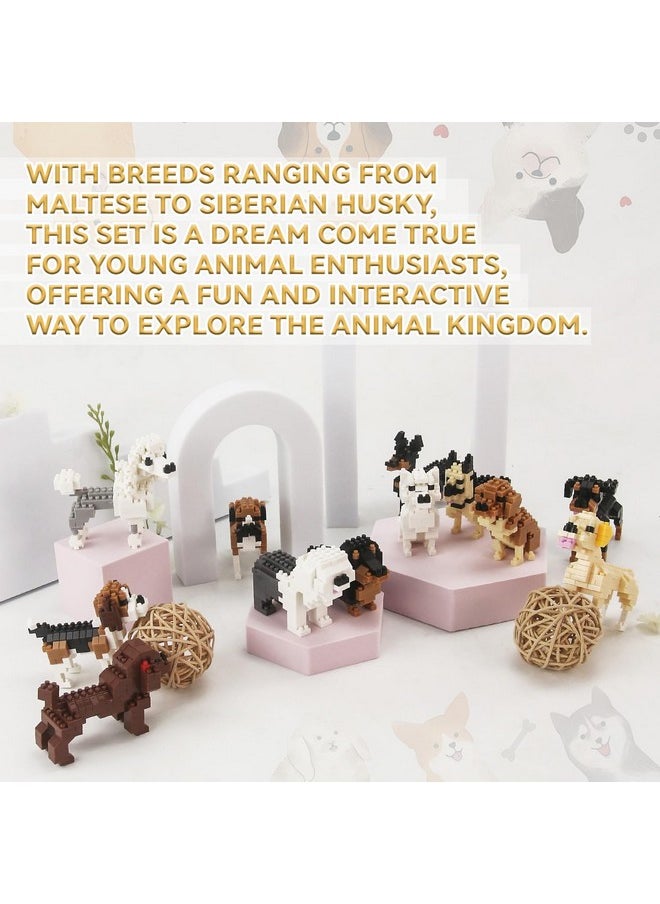 BOROLA BOROLA Pet Dog Building Blocks Set Educational Toy Realistic Fun Animal Assembly Kit Toys Games(Doberman Pinscher Blocks)  - Image 5