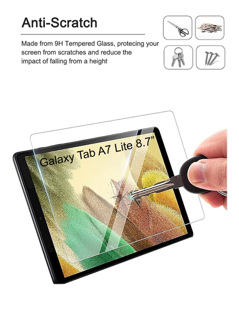 Generic - Samsung Galaxy Tab A7 Lite 8.7 inches - Tempered Glass Screen Protector - Delicate Touch , Higher Transparency , Easy to Install ,Anti-scratch and Bubble-free Screen Protector - Image 1
