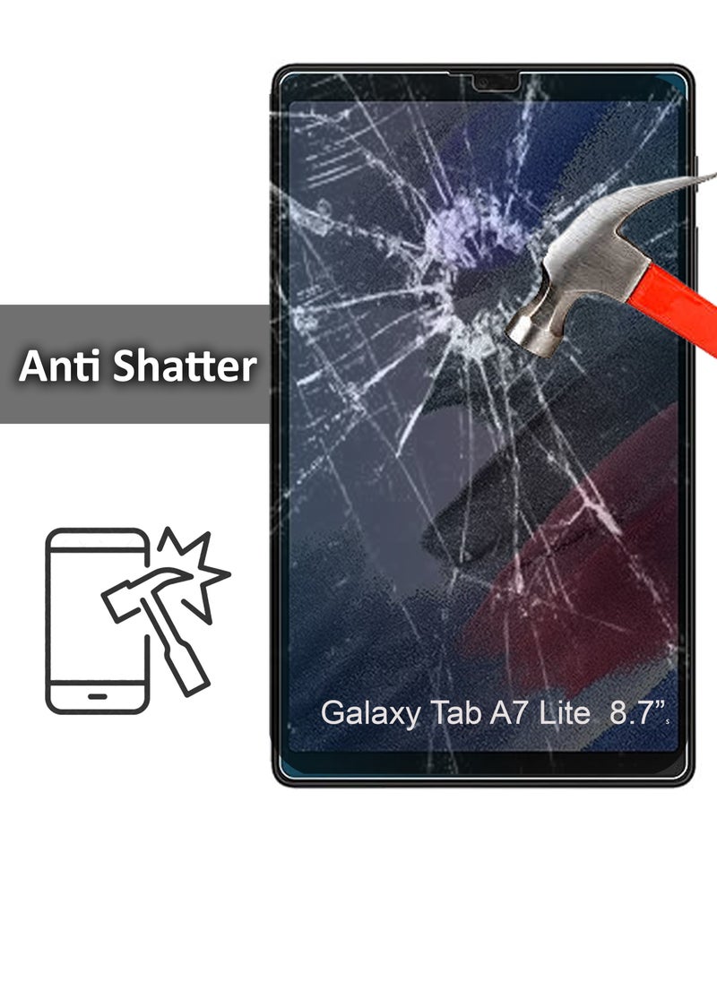 Generic - Samsung Galaxy Tab A7 Lite 8.7 inches - Tempered Glass Screen Protector - Delicate Touch , Higher Transparency , Easy to Install ,Anti-scratch and Bubble-free Screen Protector - Image 1
