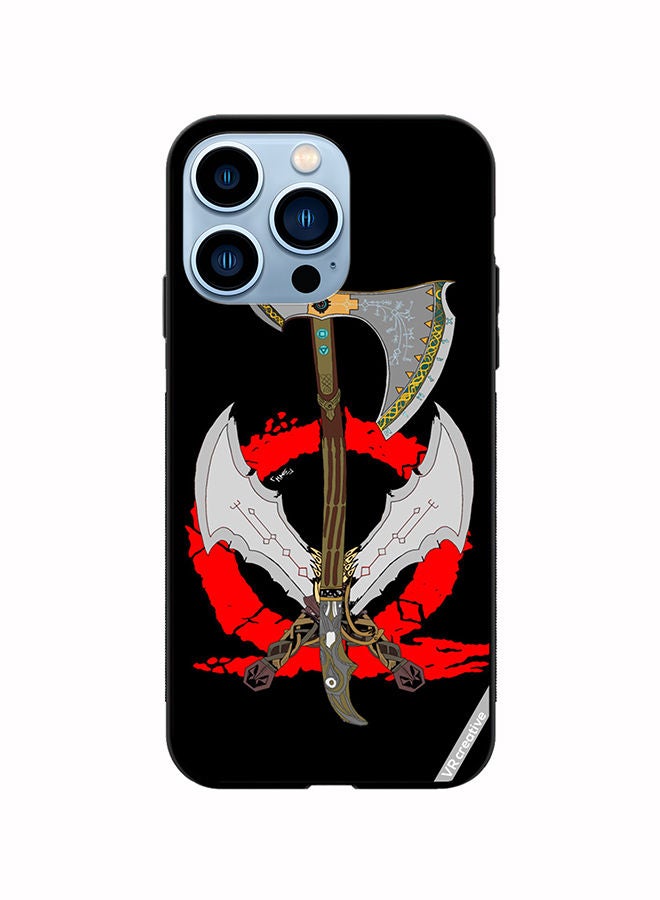 VR CREATIVE Protective Case Cover For Apple iPhone 14 Pro Max God Of War Weapons Design Multicolour - Image 1