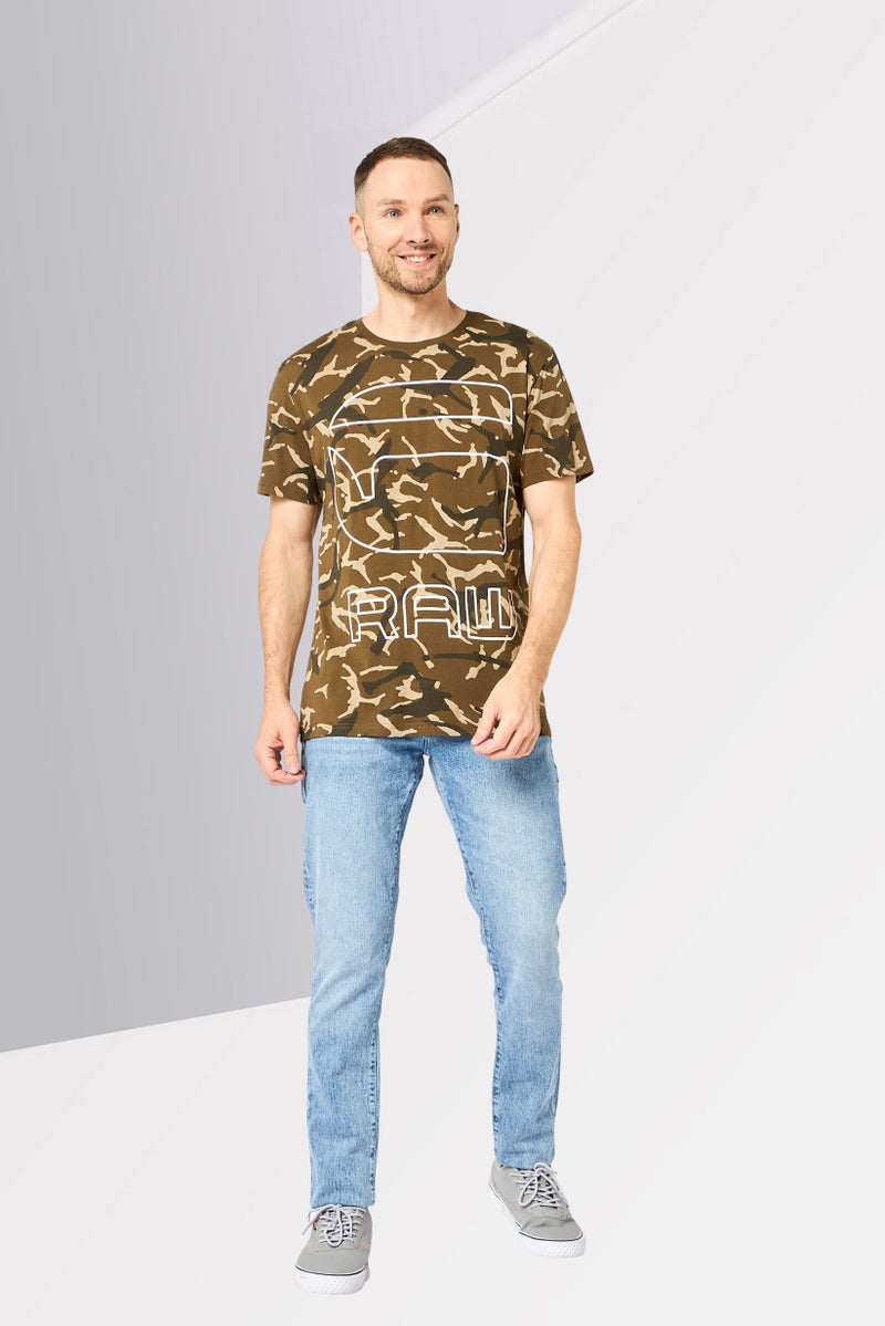 G-Star RAW Men Crew Neck Short Sleeve Camouflage T-Shirt, Multicolor - Image 2