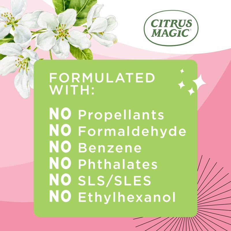 Citrus Magic رذاذ معطر للجو من سيتروس ماجيك، إصدار محدود، يقضي على الروائح، روائح ربيعية متنوعة، 3 أونصات، عبوة من 3 - Image 4