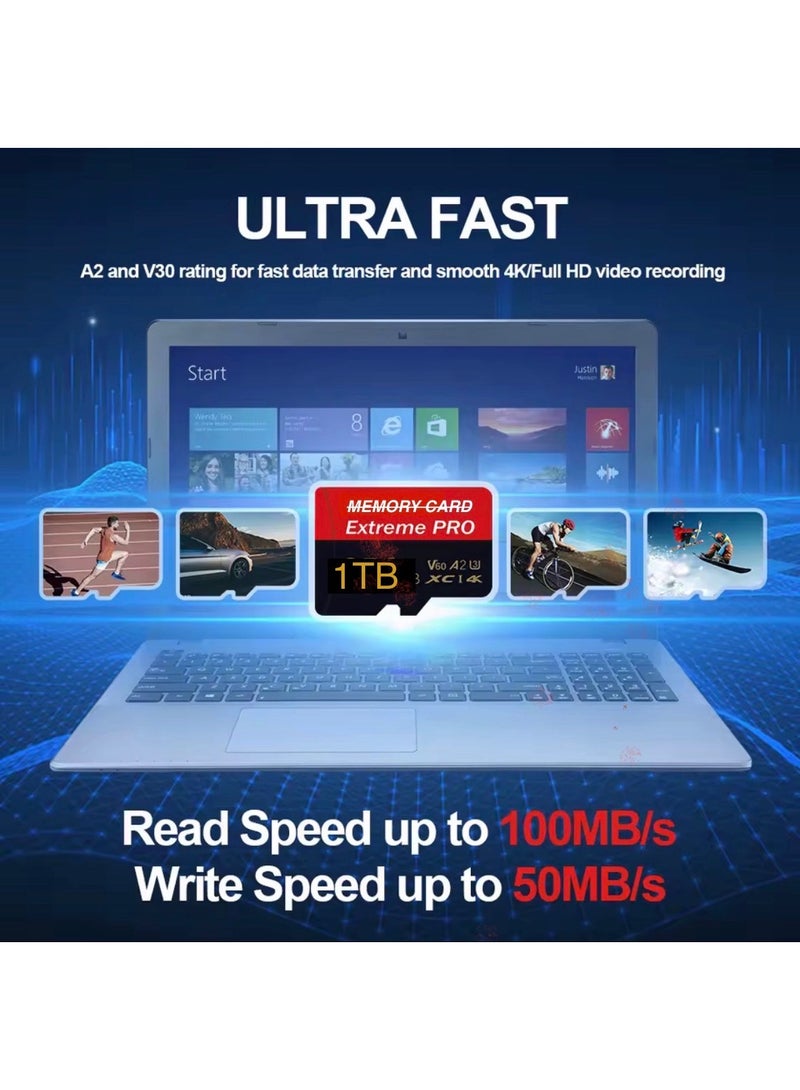 Extreme Memory Card 1TB V60 A2 High Speed with 4K Support - Image 2