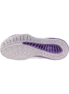 Mizuno Lightning Star Z7 Jr Unisex Volleyball Shoes White / Lilac  - Image 4