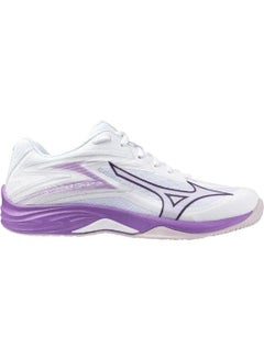 Mizuno Lightning Star Z7 Jr Unisex Volleyball Shoes White / Lilac  - Image 1